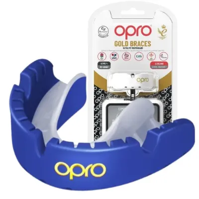 Капа под брекеты взрослая Opro Gold Braces 11+ Dark Blue Pearl (102506002) Капа под брекеты взрослая Opro Gold Braces 11+ Dark Blue Pearl (102506002)