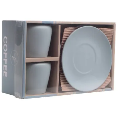 Набір чашок Limited Edition Coffee 240 мл 2 шт Сірий (7019855) Набір чашок Limited Edition Coffee 240 мл 2 шт Сірий (7019855)