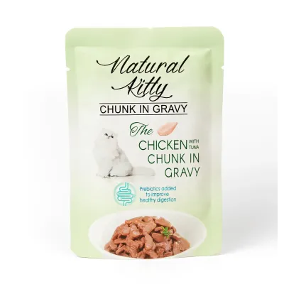 Пауч для котів Natural Kitty Курка Тунець 85 г (NKS240802)