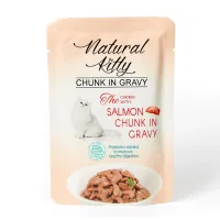 Пауч для котов Natural Kitty Курица Лосось 85 г (NKS240801)