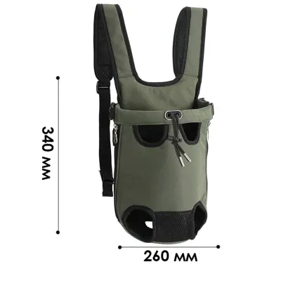 Рюкзак-кенгуру для животных No Brand A01002-NF Green L 13093-83623 Рюкзак-кенгуру для животных No Brand A01002-NF Green L 13093-83623