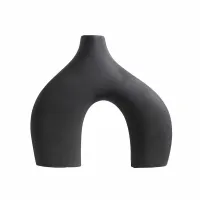 Ваза для квітів No Brand Двонога Black 20 см 13263-84644