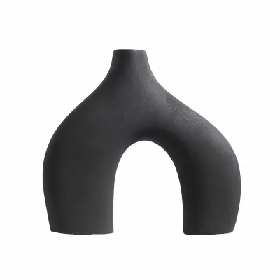 Ваза для квітів No Brand Двонога Black 20 см 13263-84644