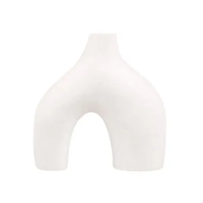Ваза для цветов No Brand Двуногая White 14 см 13263-84645