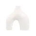 Ваза для цветов No Brand Двуногая White 14 см 13263-84645