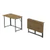 Стол раскладной Морис 900 Ferrum-decor 75x90x50 см Черно-бежевый (MORI906) Стол раскладной Морис 900 Ferrum-decor 75x90x50 см Черно-бежевый (MORI906)