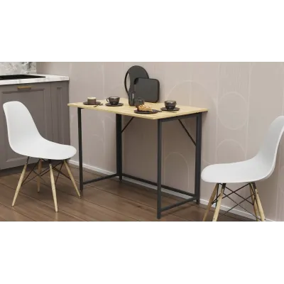 Стол раскладной Морис 900 Ferrum-decor 75x90x50 см Черно-бежевый (MORI906) Стол раскладной Морис 900 Ferrum-decor 75x90x50 см Черно-бежевый (MORI906)