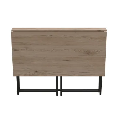 Стол раскладной Морис 900 Ferrum-decor 75x90x50 см Черно-бежевый (MORI902) Стол раскладной Морис 900 Ferrum-decor 75x90x50 см Черно-бежевый (MORI902)