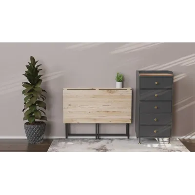 Стол раскладной Морис 900 Ferrum-decor 75x90x50 см Черно-бежевый (MORI902) Стол раскладной Морис 900 Ferrum-decor 75x90x50 см Черно-бежевый (MORI902)