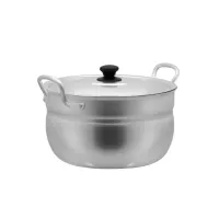 Каструля алюмінієва сферична з кришкою Interos 2.4 л Хром (40471)