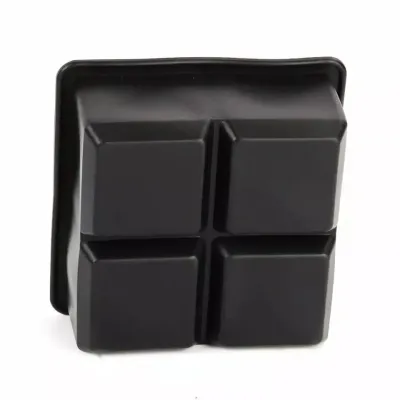 Форма для льда силиконовая Ice с крышкой Кубики 4 ячейки 11х11х5 см Черный (C051349)