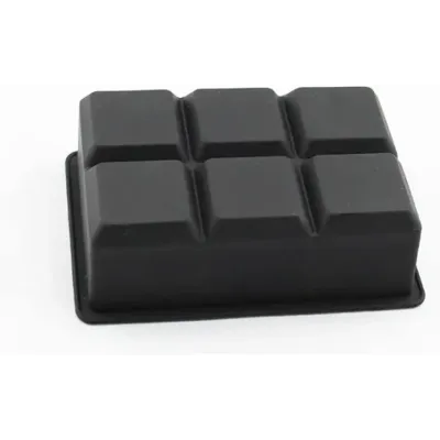 Форма для льда силиконовая Ice Кубики 6 ячеек 16.7x11.5x5 см Черный (С051350)