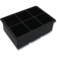 Форма для льда силиконовая Ice Кубики 6 ячеек 16.7x11.5x5 см Черный (С051350)