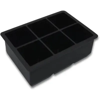Форма для льда силиконовая Ice Кубики 6 ячеек 16.7x11.5x5 см Черный (С051350)