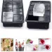 Форма для льоду силіконова Ice Кубики 8 комірок 21x11.5x5 см Чорний (C051352)
