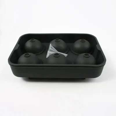 Форма для льоду силіконова Ice Куля 6 комірок 18,5x12,5x4,6 см Чорний (C051355) Форма для льоду силіконова Ice Куля 6 комірок 18,5x12,5x4,6 см Чорний (C051355)