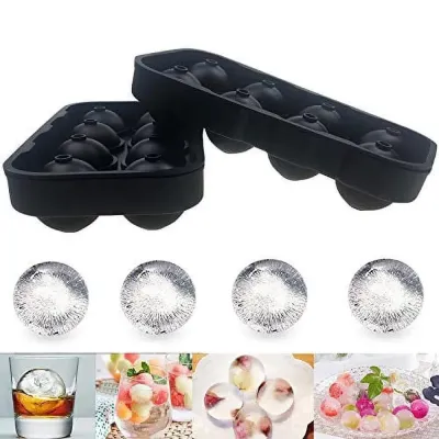 Форма для льда силиконовая Ice Шар 8 ячеек 22x11,5х4,5 см Черный (C051356) Форма для льда силиконовая Ice Шар 8 ячеек 22x11,5х4,5 см Черный (C051356)