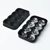 Форма для льда силиконовая Ice Шар 8 ячеек 22x11,5х4,5 см Черный (C051356) Форма для льда силиконовая Ice Шар 8 ячеек 22x11,5х4,5 см Черный (C051356)