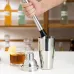 Набор для бара BAR для приготовления коктейлей с деревянной подставкой 750 мл 12 предметов Серебристый (C051212) Набор для бара BAR для приготовления коктейлей с деревянной подставкой 750 мл 12 предметов Серебристый (C051212)