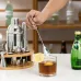 Набор для бара BAR для приготовления коктейлей с деревянной подставкой 750 мл 12 предметов Серебристый (C051212) Набор для бара BAR для приготовления коктейлей с деревянной подставкой 750 мл 12 предметов Серебристый (C051212)