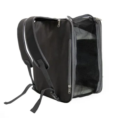 Сумка-рюкзак для переноски домашних питомцев CosmoPet CP-43 2в1 45х34х25 см Черный (3_06190)