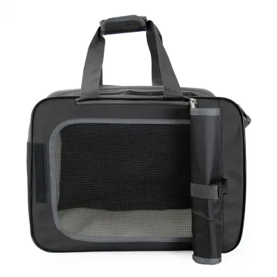 Сумка-рюкзак для переноски домашних питомцев CosmoPet CP-43 2в1 45х34х25 см Черный (3_06190)