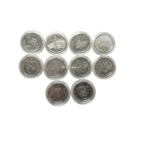 Набор монет Collection Збройні Сили України ЗСУ 10 шт 26 мм Серебристый (hub_nulsdc)
