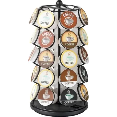 Органайзер-карусель для K-Cup капсул Krups на 35 шт 32х17 см Чорний (K-Cup35) Органайзер-карусель для K-Cup капсул Krups на 35 шт 32х17 см Чорний (K-Cup35)