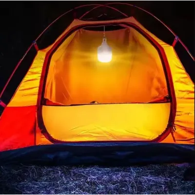 Портативная LED лампа-фонарь для кемпинга Urbankit 80 Вт с аккумулятором 5 В/1 А Белый (LED5В/1А)