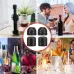 Пробка вакуумна для пляшок Cork 1 шт 4 х 4 см Black (Н051391)