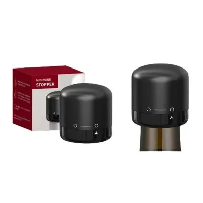 Набор вакуумных пробок для бутылок Cork 2 шт Черный (H051391-2)