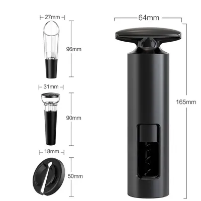 Набор для вина BAR 4в1 Black (H051399) Набор для вина BAR 4в1 Black (H051399)
