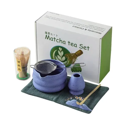 Набір для приготування чаю матчу No Brand Matcha SD5458 Blue 7 предметів 13273-85687