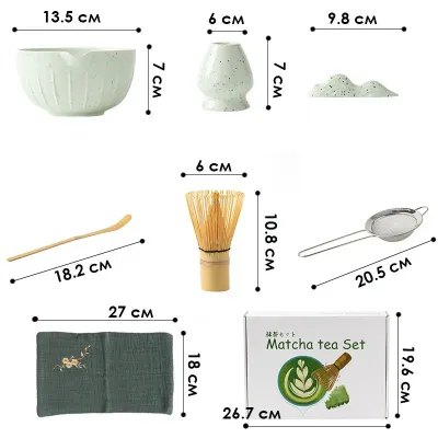 Набор для приготовления чая матча No Brand Matcha 3125 Mint Green 7 предметов 13275-85683 Набор для приготовления чая матча No Brand Matcha 3125 Mint Green 7 предметов 13275-85683