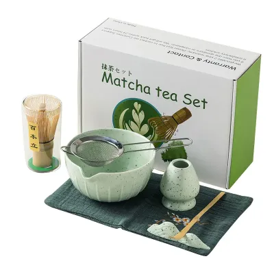 Набор для приготовления чая матча No Brand Matcha 3125 Mint Green 7 предметов 13275-85683