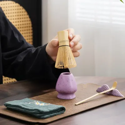 Набір для приготування чаю матчу No Brand Matcha 3125 Purple 7 предметів 13275-85684