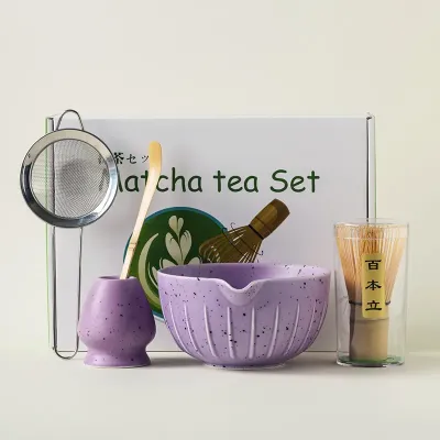 Набір для приготування чаю матчу No Brand Matcha 3125 Purple 7 предметів 13275-85684