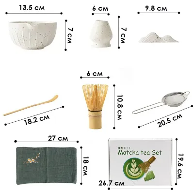 Набір для приготування чаю матчу No Brand Matcha 3125 White 13275-85685 Набір для приготування чаю матчу No Brand Matcha 3125 White 13275-85685
