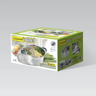 Каструля Maestro 5,6 л Сріблястий MR-3507-24