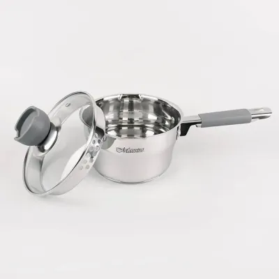 Ківш з кришкою Maestro 1,7 л Сріблястий MR-3507-16S