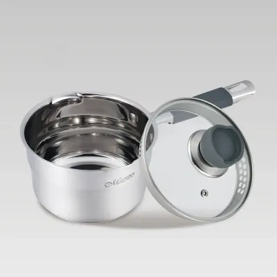 Ківш з кришкою Maestro 1,7 л Сріблястий MR-3507-16S