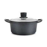 Кастрюля с крышкой Maestro 24 см 4,3 л Черный MR-4324