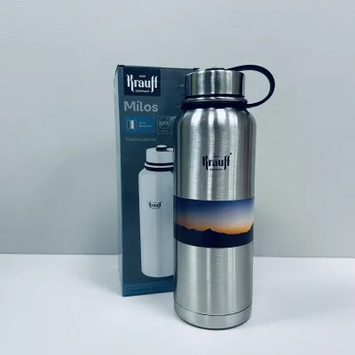 Термос питьевой Krauff Milos 26-178-084 1200 мл Стальной (16790) Термос питьевой Krauff Milos 26-178-084 1200 мл Стальной (16790)