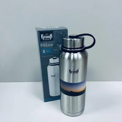 Термос питьевой Krauff Milos 26-178-084 1200 мл Стальной (16790) Термос питьевой Krauff Milos 26-178-084 1200 мл Стальной (16790)