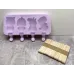 Форма силиконовая для мороженного и конфет Stenson 4417 с силиконовой крышкой 21х13 см  Фиолетовый (17255)