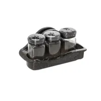 Набір спецовниц Herevin Black 122070-550 3 предмета 140 мл Черный (19408)
