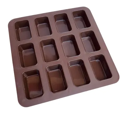 Форма силиконовая для выпечки Lessner Chef Choco 10251 квадратная 24,8х24,8х2,5 см Коричневый (22285)