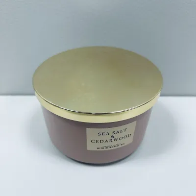Ароматична свічка Pepco Sea Salt & Cedarwood Home Premium Edition 1 кг 13.6x8.1 см Бежевий (3016696)
