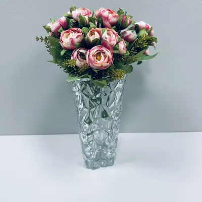 Ваза стеклянная Uniglass 8557 23,5 см (23455)