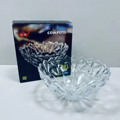 Фруктовниця скляна Yujing GlassWare 8314 24,5 см (23456)